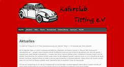 Desktop Screenshot of kaeferclub-titting.de