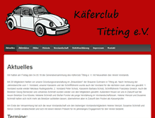 Tablet Screenshot of kaeferclub-titting.de